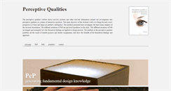 Desktop Screenshot of perceptivequalities.com