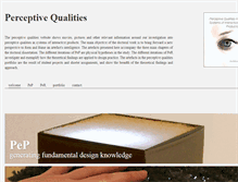 Tablet Screenshot of perceptivequalities.com